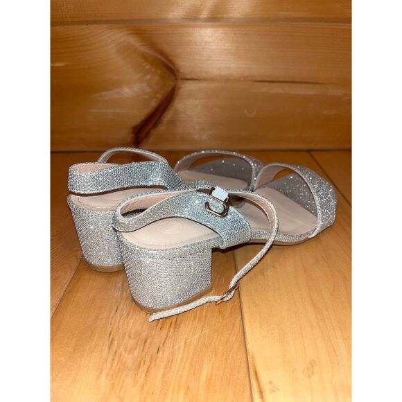 Silver Sparkly Heels - Picture 1 of 5